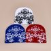 Trendy Cross & Star Print Knit Beanie For Men & Women - Soft Acrylic Winter Hat With Street Hip Hop Style (54-62cm, 9 Colors)_voghion.com