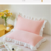 Pillowcase INS Girl's Heart Princess Sty Fresh Cute Solid Color Sing Korean Version Lace Dormitory Student Girl_voghion.com