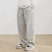 Ouma Herren Neue Cord Kurzarm Casual High Street Trendy Marke Gerade Lange Hosen Mode_voghion.com