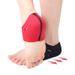 Breathable Heel Socks For Indoor & Outdoor Use - Anti-Slip Comfort Foot Protectors With Soft Cushioning (Black With Red Lining, One Size Fits All)_voghion.com