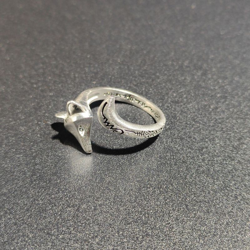 Kubanischer Wenli-Fuchs für Frauen im ethnischen Stil, Ins-Nischendesign, verstellbarer offener Ring_voghion.com