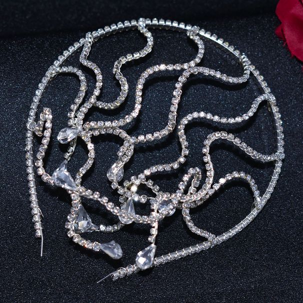 Αξεσουάρ για τα μαλλιά νυφική χειροποίητη κεφαλόδεσμος στρας_voghion.com