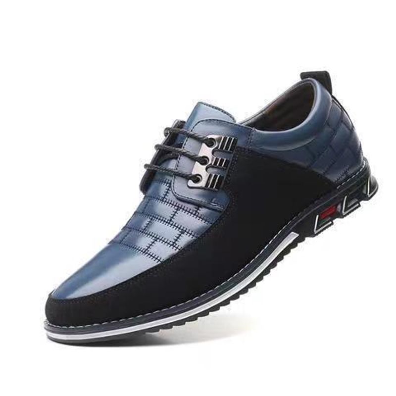 Ghete Xinao 9016, brodate, respirabile, cu tehnologie de amestecare a culorilor, confortabile, din piele la modă pentru bărbați._voghion.com