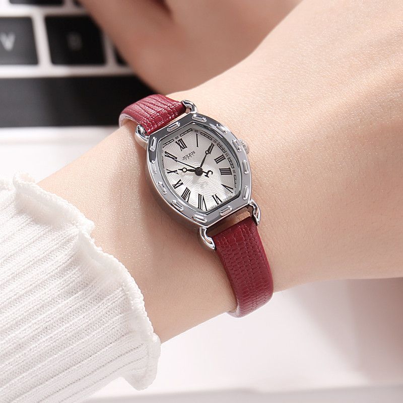 Stilvolle, elegante Damen-Studentenuhr, einfach, hochwertiges Lederarmband, antikes römisches Vintage-Skala-Geschenk, runde wasserdichte Quarz-Casual-Business-Uhr_voghion.com