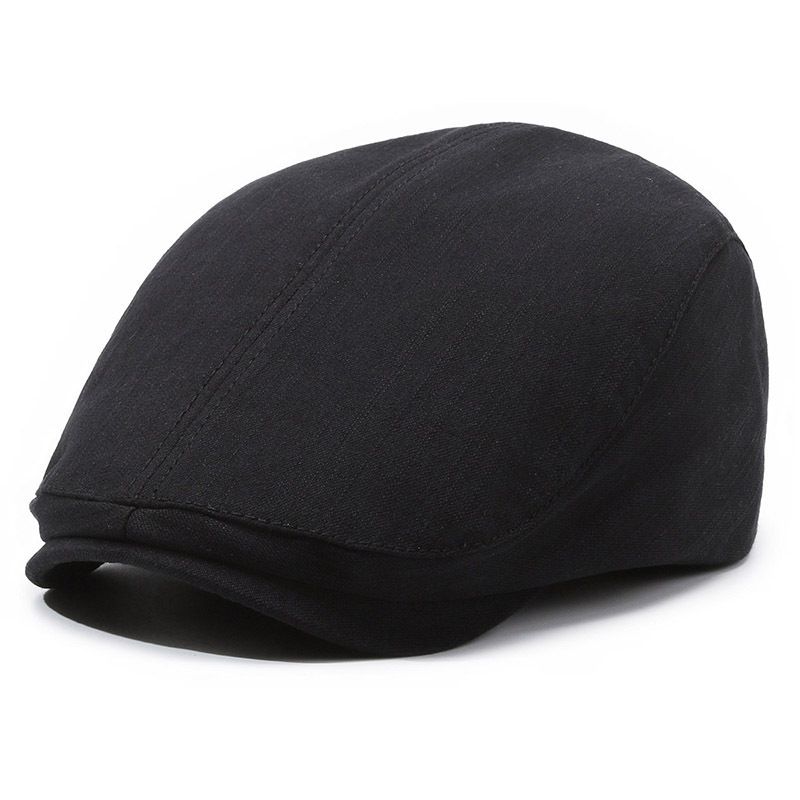 Men's Hats British Style Retro Beret Men's Solid Color Versatile Simple Forward Hat Outdoor Leisure Fashion Duckbill Cap_voghion.com