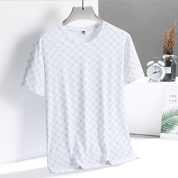 Women's summer sports and leisure running training clothes sweat-absorbent breathable elastic large size short sleeves_voghion.com