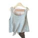 Globelle Globelle Gray Reversible Knitted For Women 2025 New Spring And Autumn Camisole Outerwear Layered Vest Sweater_voghion.com