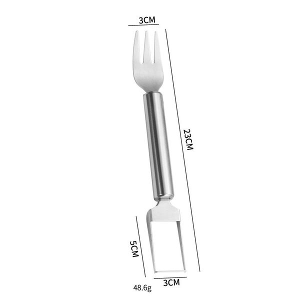 Watermelon Slicer & Server - 2-In-1 Fruit Cutting Tool For Easy Cubes/Wedges (Summer Kitchen Gadget With Non-Slip Handle)_voghion.com