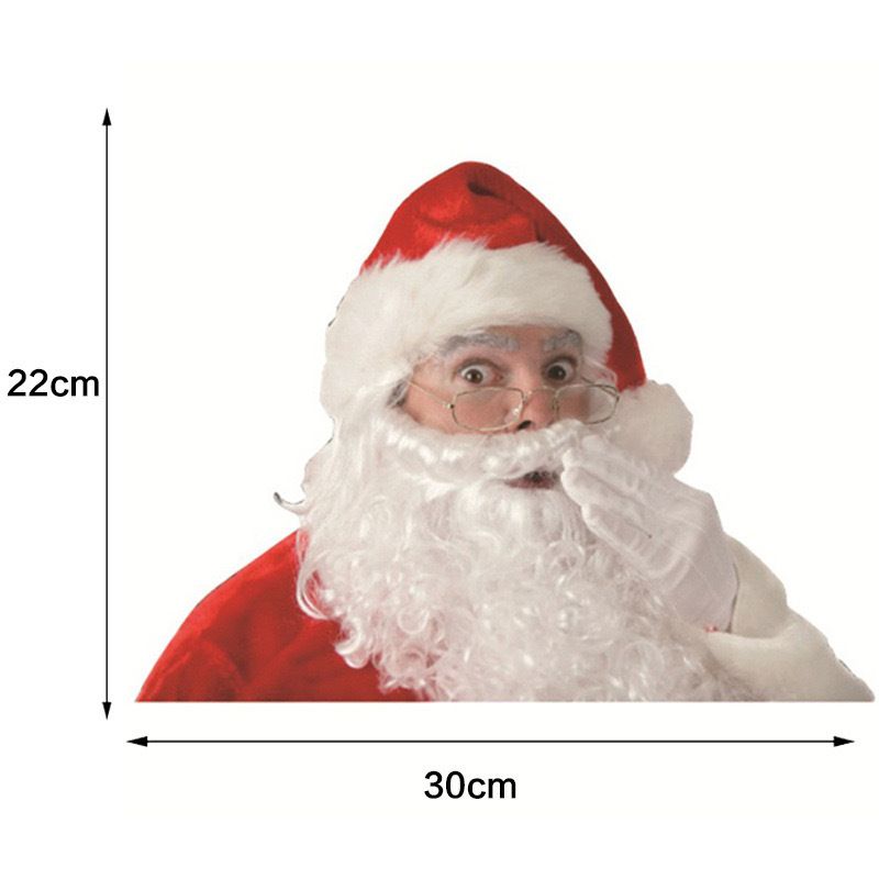 Nuovo Babbo Natale creativo decorativo auto finestra adesivi floreali_voghion.com