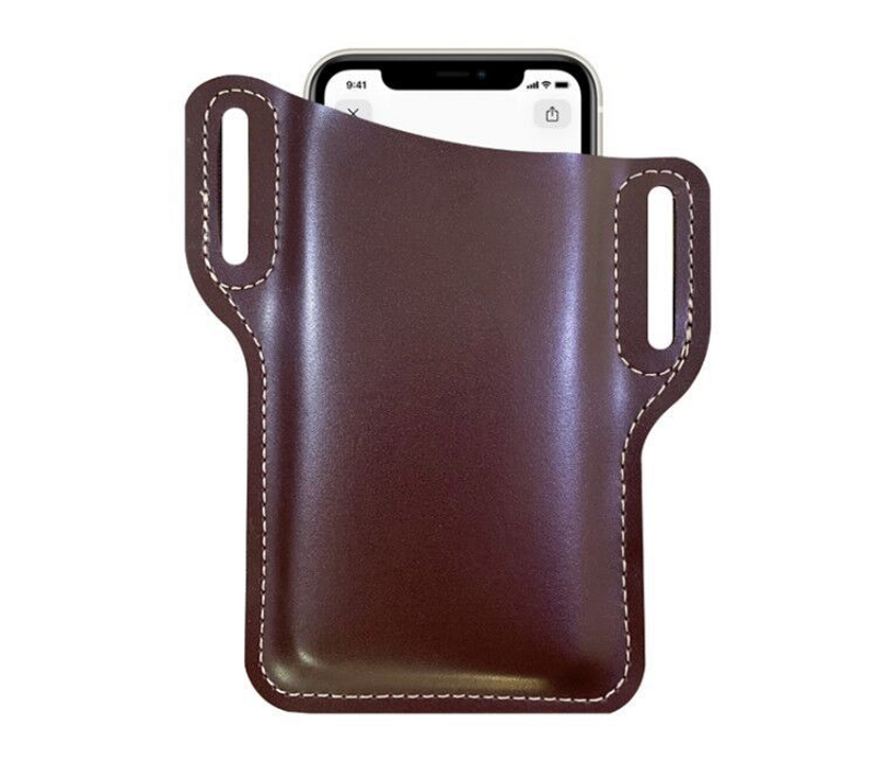 Los hombres usan cinturón bolsa para teléfono móvil Fanny pack masculino 6 "6,5" correr deportes al aire libre sitio de construcción vertical bolsa para teléfono móvil_voghion.com
