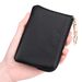 Women's Genuine Leather Coin Purse Simple First Layer Cowhide Zipper Wallet with Key Ring_voghion.com