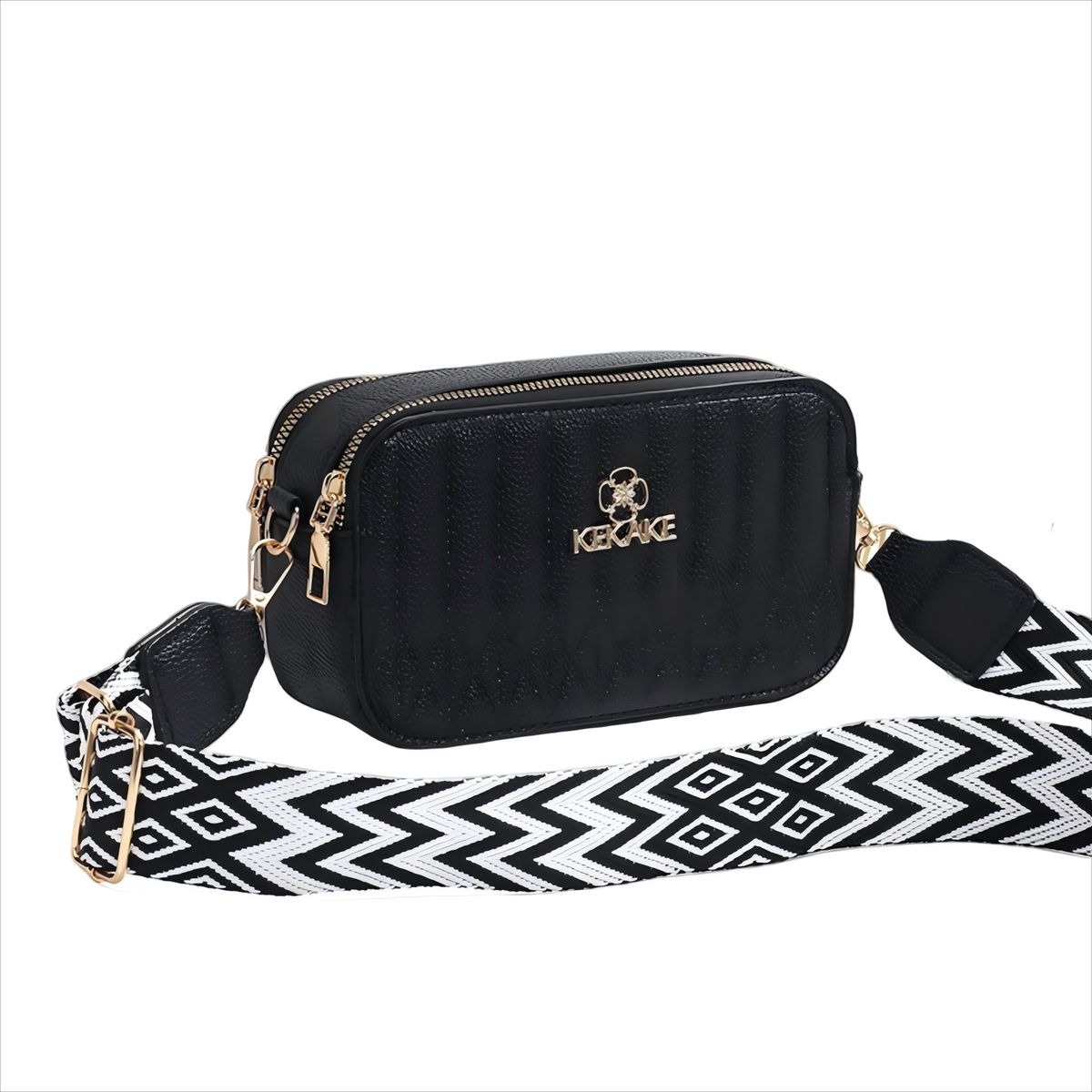 Niche Fashion Women's European And American Camera Small Square Stitched One-shoulder Crossbody Bag_voghion.com