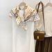 Spring and summer new Korean style 90 square with stylish chain decoration, thin travel sunscreen scarf_voghion.com