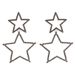 Orecchini a forma di stella a cinque punte con strass alla moda per donna, doppio strato, personalità, temperamento alla moda_voghion.com