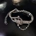 Sweet Cool Asymmetric Rhinestone Tassel Belt Buckle Necklace Bracelet For Women, Light Luxury Niche Design Hip Hop_voghion.com