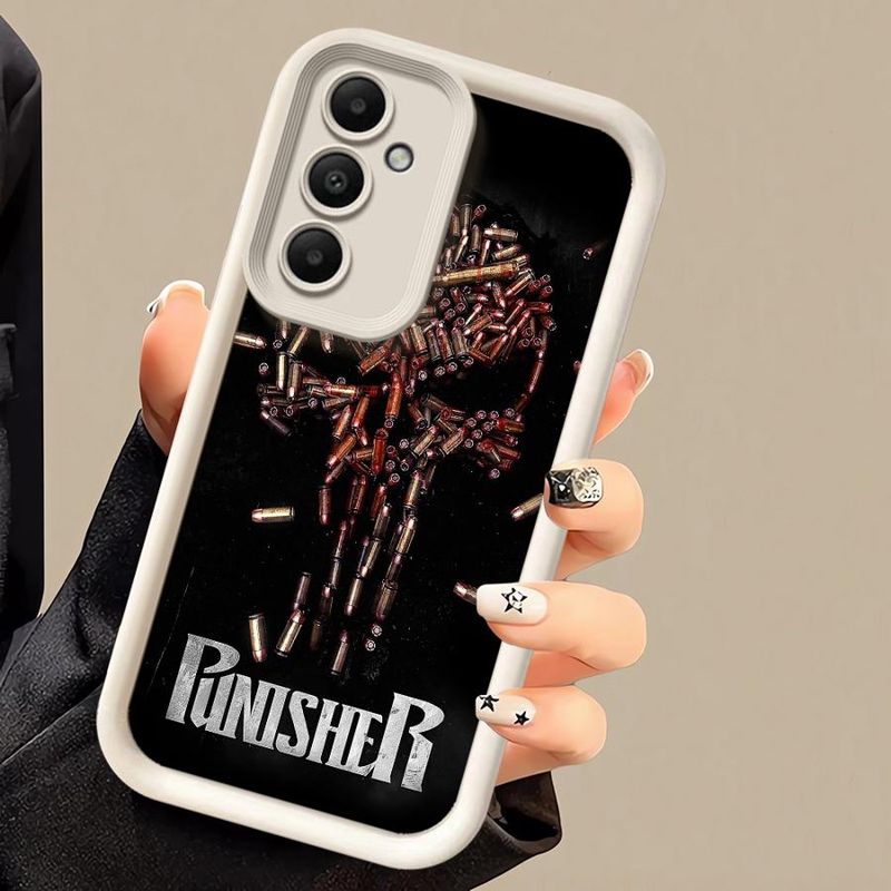 Punisher Man Phone Case For Samsung Galaxy A54 A24 A53 A16 A52s A22 A52 A73 A51 A13 A35 A34 A55 ShockProof Cover_voghion.com