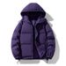 2024 New Cotton Solid Color Puffer With Hood, Warm And Thickened Casual Coat For Men, Couples' Efficient Temperature_voghion.com