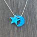 Collana unisex in argento con luna e stelle_voghion.com