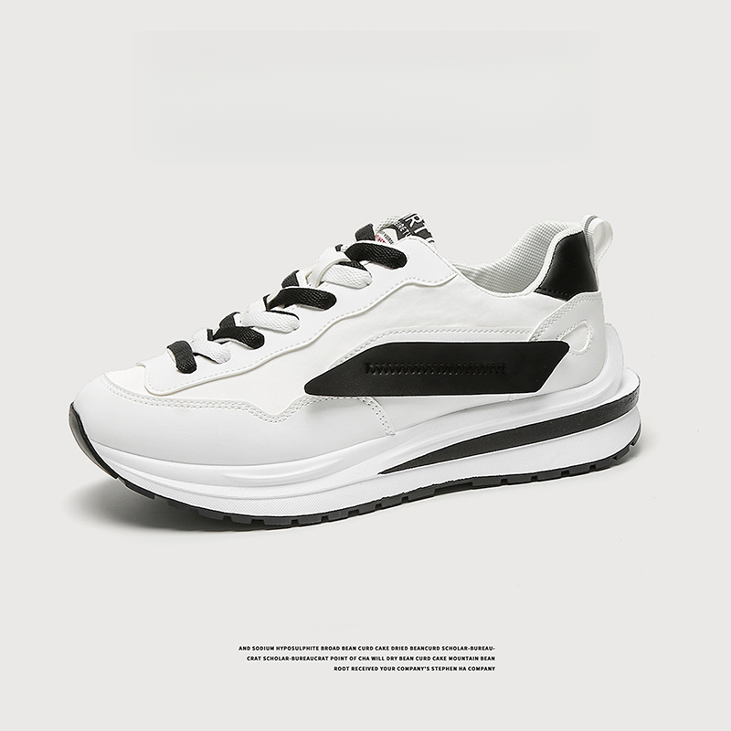 Férfi új koreai sokoldalú sport- és hétköznapi vastag talpú, kiemelő cipők internetes hírességek apáinak, trendi Instagramon_voghion.com