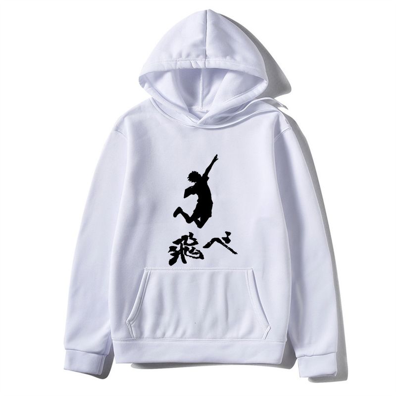Haikyuu Volleyball Jugend Cartoon Tag Cartoon lose Kapuzenpullover Herren Hoodies_voghion.com