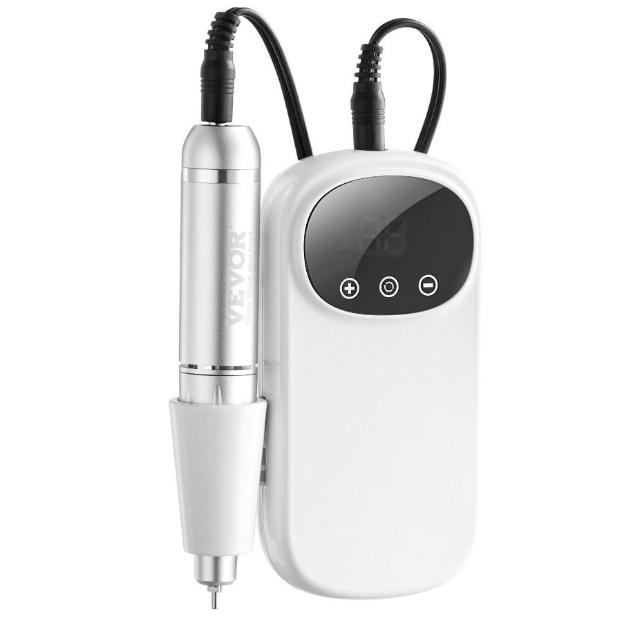 Smerigliatrice portatile senza fili da 6.000 giri/min per unghie, trapano per gel ricaricabile da 35 g, lima E con macchina, display LCD doppio, strumento per unghie in acrilico elettrico_voghion.com