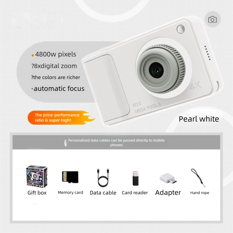 Ultra-clear Dual Digital Camera Campus CCD Student Toy Portable High-Value Photography Simulation_voghion.com