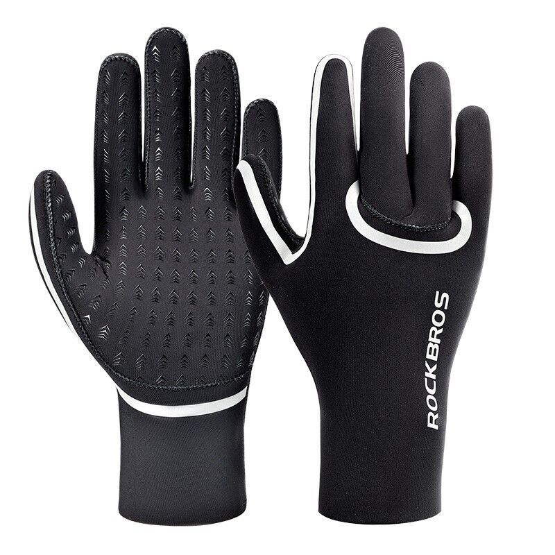 Guantes de ciclismo ROCKBROS para invierno, impermeables, unisex, antideslizantes._voghion.com