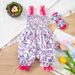 Factory Direct Sales Summer New Easter Cartoon Fashion Print Bloomers Baby Girl Sling Jumpsuit Suit_voghion.com