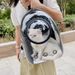 Pet Carrier Transparent Sunroof Outdoor Portable Space Capsule Cat Supplies Breathable Large Capacity Backpack_voghion.com