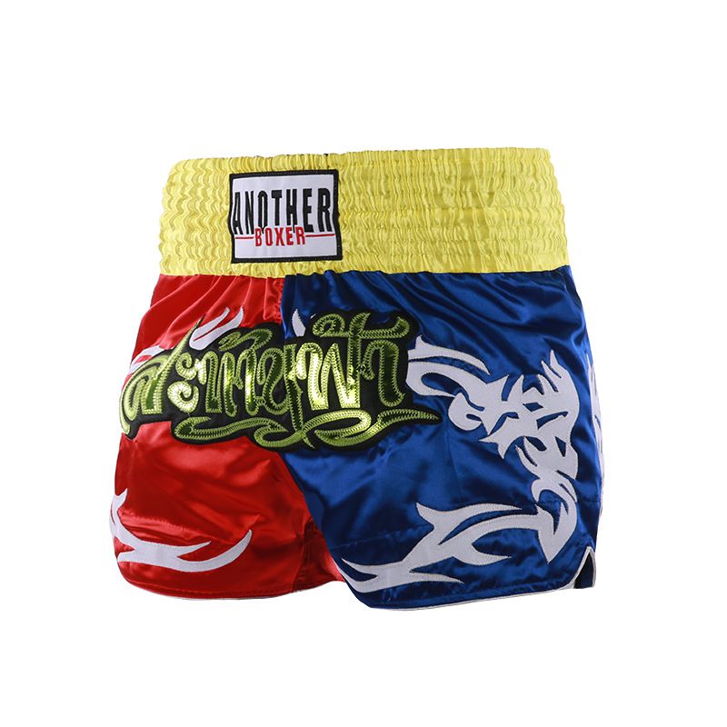 Muaythai Muay Thai kratke hlače, boksačke sandalice, hlače za borilačke sportove, profesionalne muške i ženske natjecateljske hlače za trening_voghion.com