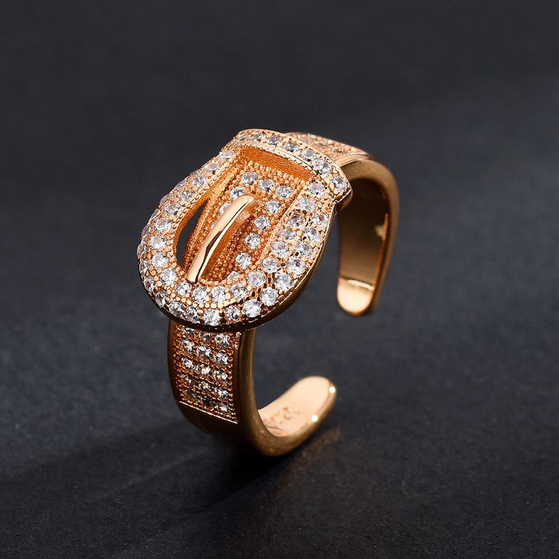 High End Cold Love Palace Design, Niche Zircon Opening, Light Luxury Index Finger Ins, Exquisite Wealth Attracting Ring_voghion.com