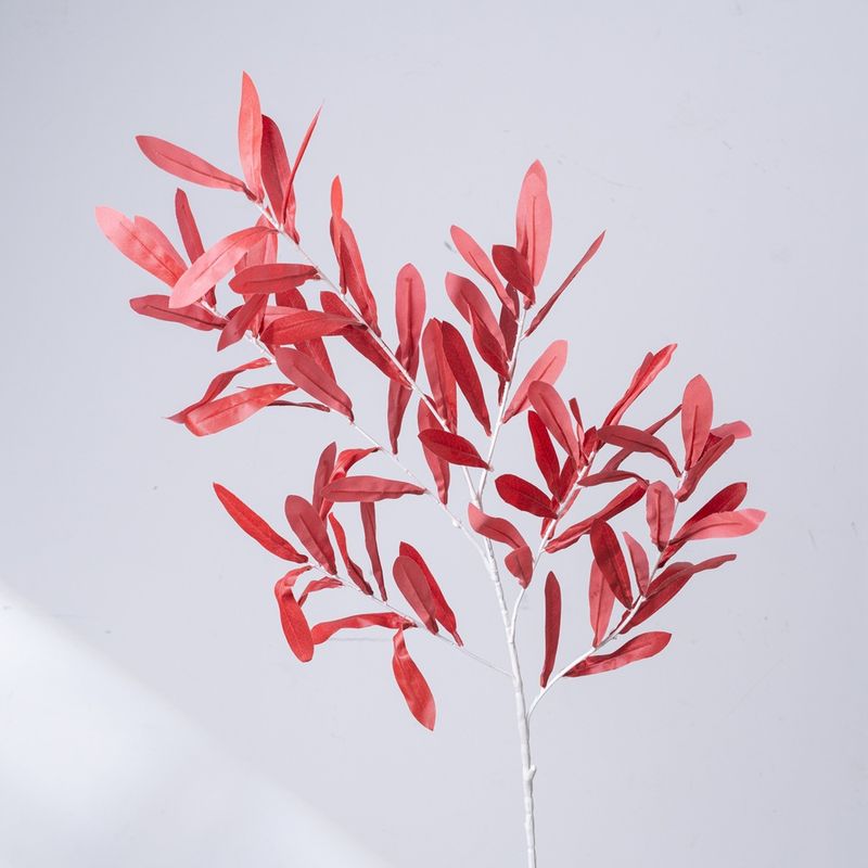 Olive leaf willow leaf artificial flower manufacturer home decoration wedding hand held flower wall plant wall artificial flower MW33955_voghion.com