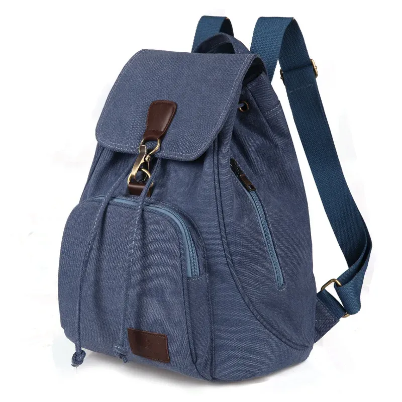 High Capacity Backpacks 2024 New Women's Outdoor Travel Canvas Bag Retro Trendy School Backpack For College Fashion Students_voghion.com