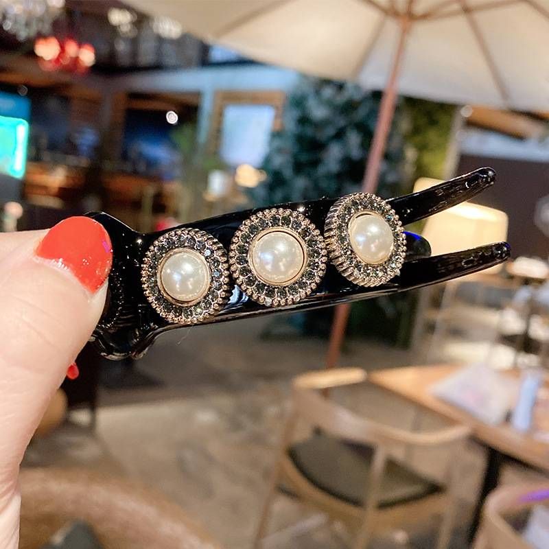 Perlă coadă de cal suport dulce păr gheare modă coreeană hairsticks elegant solid hair clip pentru fete agrafe de păr headwear_voghion.com