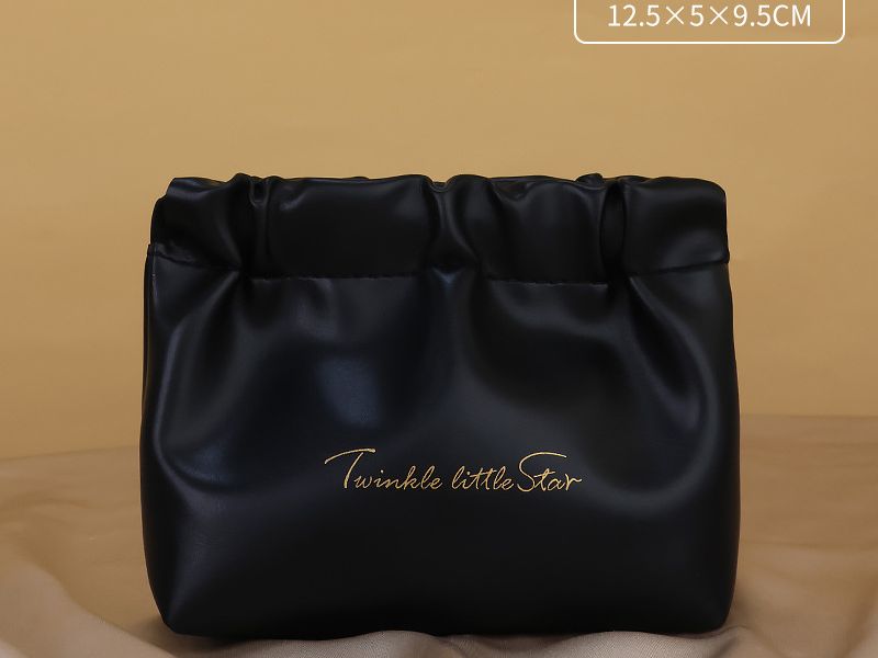 Women's Bags Double layer cosmetic bag PU leather large capacity travel storage bag waterproof toiletry bag niche high value portable storage bag_voghion.com