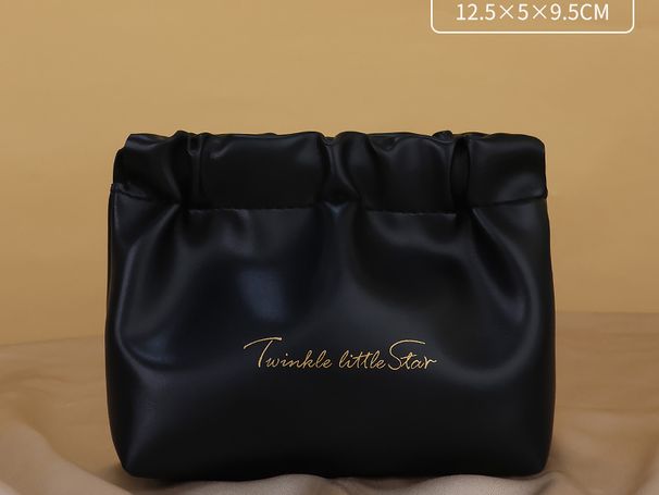 Women's Bags Double layer cosmetic bag PU leather large capacity travel storage bag waterproof toiletry bag niche high value portable storage bag_voghion.com