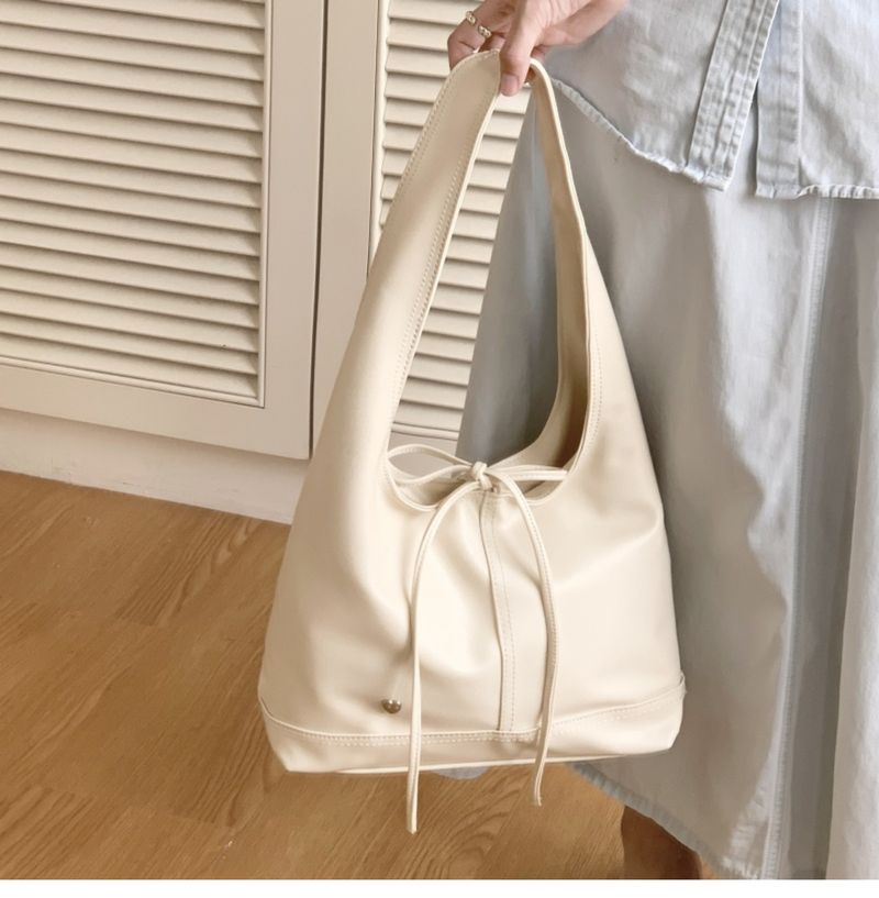 Borsa a tracolla da donna, versatile, casual, in stile francese, con fiocco, grande capacità, da portare sottobraccio, 2025, nuova Niche Commuter_voghion.com