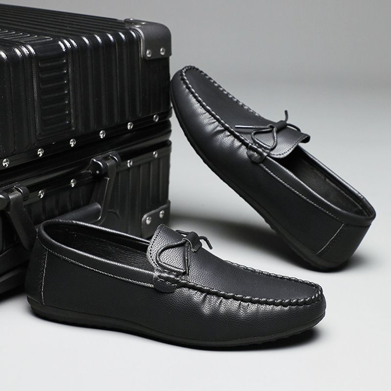 2025 Doudou Frühling und Sommer Neue Herren Freizeit Business Leder Set Fuß Slacker Lefu Live Schuhe 3Fce_voghion.com