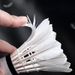 12-Pack Badminton Shuttles Durable Windproof Stable Elastic Unbreakable White Feather High Elasticity Indoor Outdoor_voghion.com