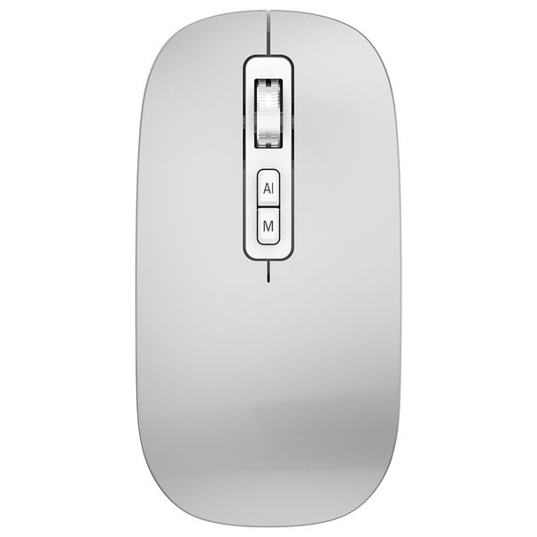 AI Smart Mouse - Wireless Bluetooth Dual Mode, 2400DPI, 8-Key Programmable, Ergonomic Design For Office, PPT Voice Typing & Translation_voghion.com