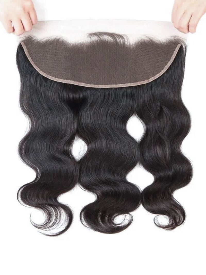 Körperwelle, 13 x 4, Lace-Frontal, brasilianisches 100 % Echthaar, handgebundener Remy-Lace-Frontal, weicher Lace-Frontal, nur 20,3–66 cm, Echthaar-Verschluss_voghion.com