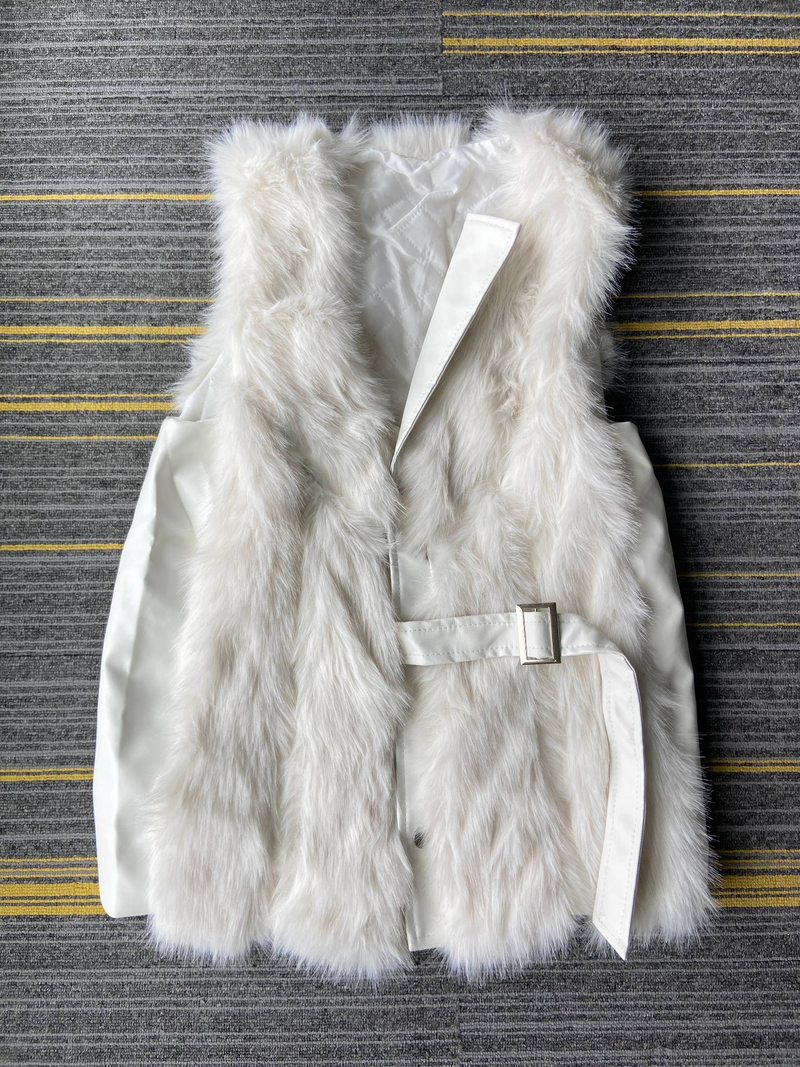 Dametøj pelsvest 2024 stil stilfuld vinter yderbeklædning fortykket rævepels vest jakke fashionabel ung stil_voghion.com