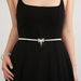 Women's Decorative Simple Thin Metal Elastic Belt Korean Style Versatile Fashion Waist Chain For Skirts_voghion.com