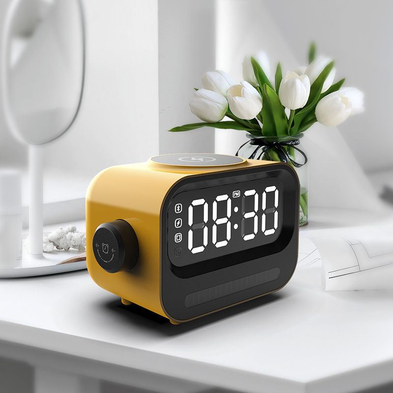 Tragbare Lautsprecher AI Audio Intelligente Stimme Drahtloser Ansager Internet-Berühmtheit Mit Bildschirm Timer Wecker Mini-Bluetooth-Lautsprecher aus Kunststoff_voghion.com