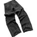 Roupas masculinas retrô country com ajuste alto retrô preto patchwork jeans com buraco hip hop_voghion.com