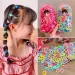 100/200PCS Donne Ragazze Bunte Fasce Per Capelli Elastiche In Nylon Piccoli Capelli Fasce In Gomma Fasce Per Capelli Scrunchie Accessori Per Capelli_voghion.com