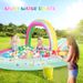 Inflatable Kids Water Park With Slide Unicorn Sprinkler Arch Splash Pool With Spray Fountain Wave Game Ocean Theme For Outdoor Summer Fun_voghion.com