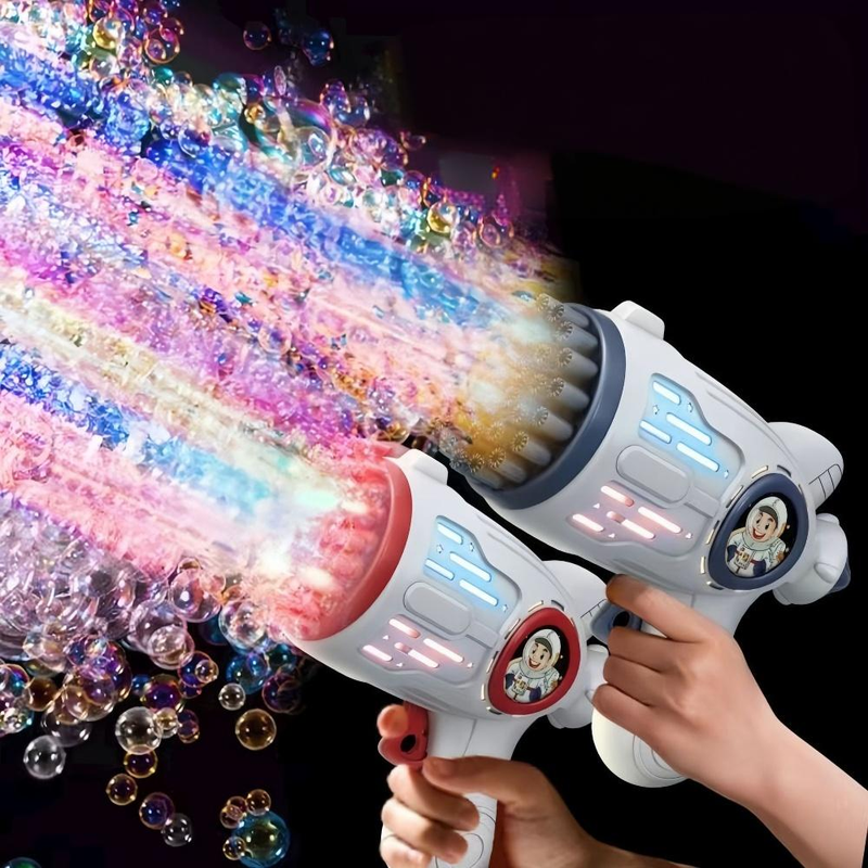 Bubble Machine Children's Toys Fully Automatic Bubble Blowing Stick Electric Hot Gatling Bubble Gun Stall_voghion.com