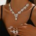 Hot Sale Bride Wedding Necklace Earring Jewelry Set Crystal Wedding Dress Banquet Dress Accessories Matching_voghion.com