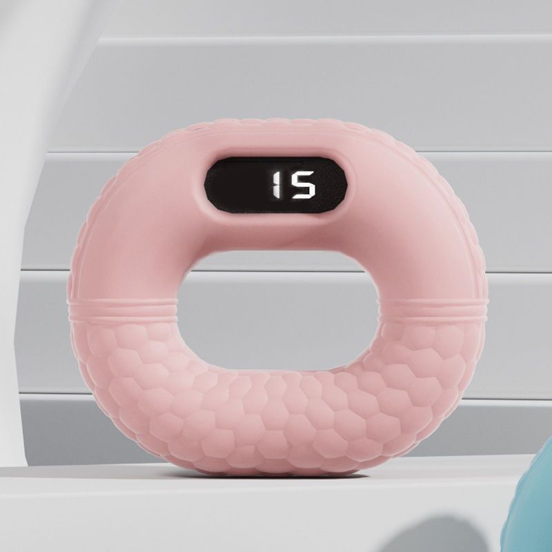 Electronic Counting Grip Strength Device, Silicone Grip Ring Hand Strength Training Device for Rehabilitation Training_voghion.com